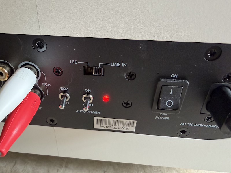 SW10 connections on the back