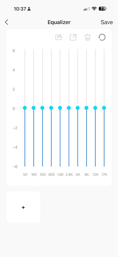 flat custom equaliser baseline
