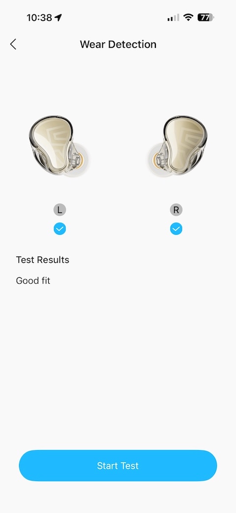 wear and seal detection screen