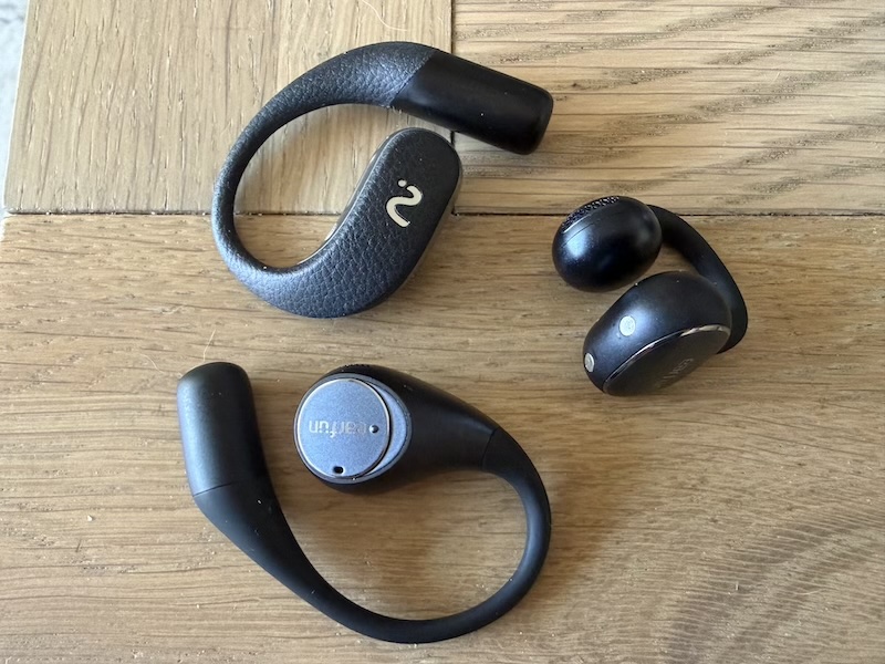 comparing open-ear designs — the opennote’s build quality is evident