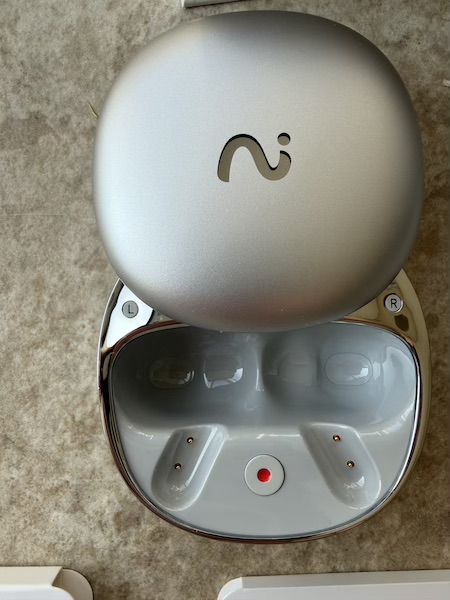 case open showing large earbud compartment