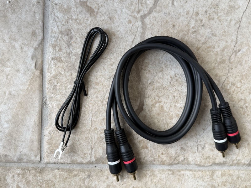 ground cable and RCA cable