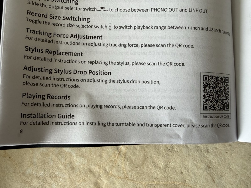 manual / setup guide only available via QR code