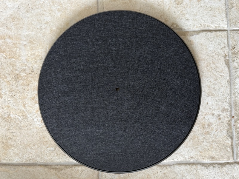 platter with slip mat, top