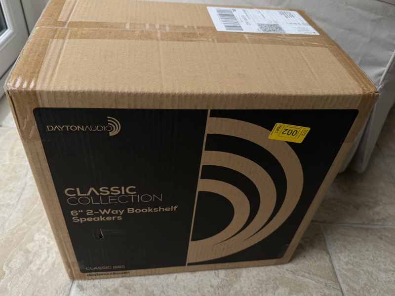 the outer shipping carton, printed with the Classic Collection branding