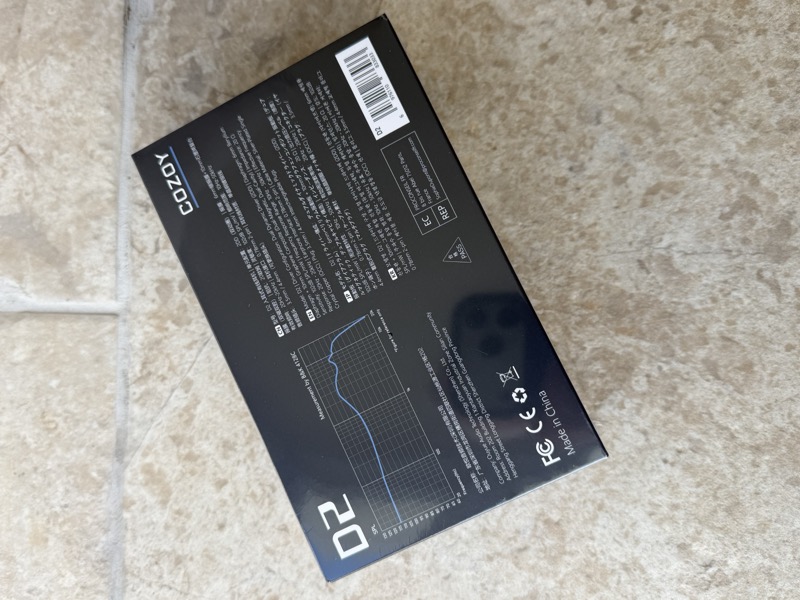backbox showing frequency response and specifications