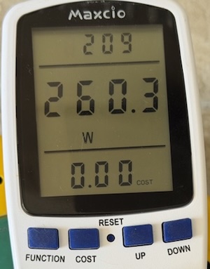 fiio ea13 260w power measurement