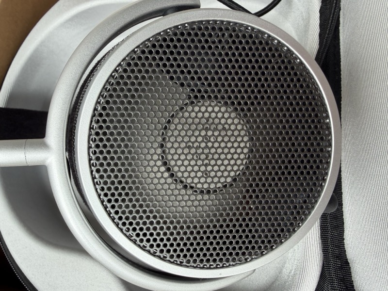 the OAE2’s earcup grille, straight on