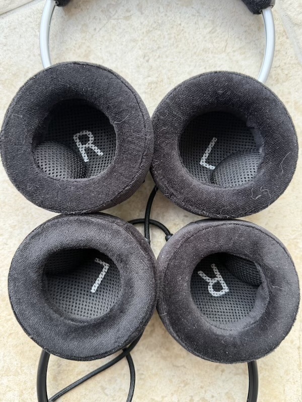 the OAE1 and OAE2 earpads compared side by side