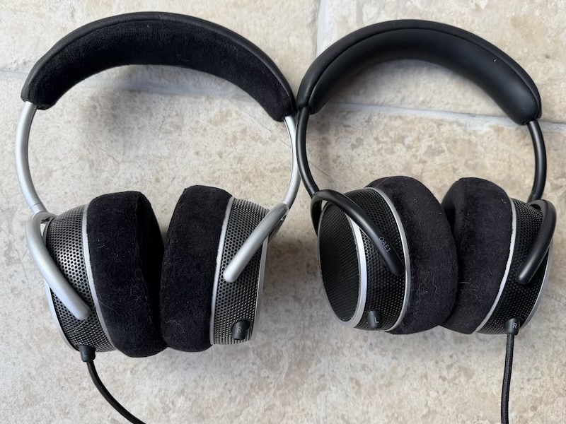 the OAE1 and OAE2 headband frames compared