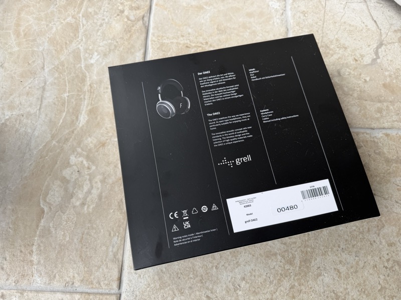 the back of the box with model and regulatory info
