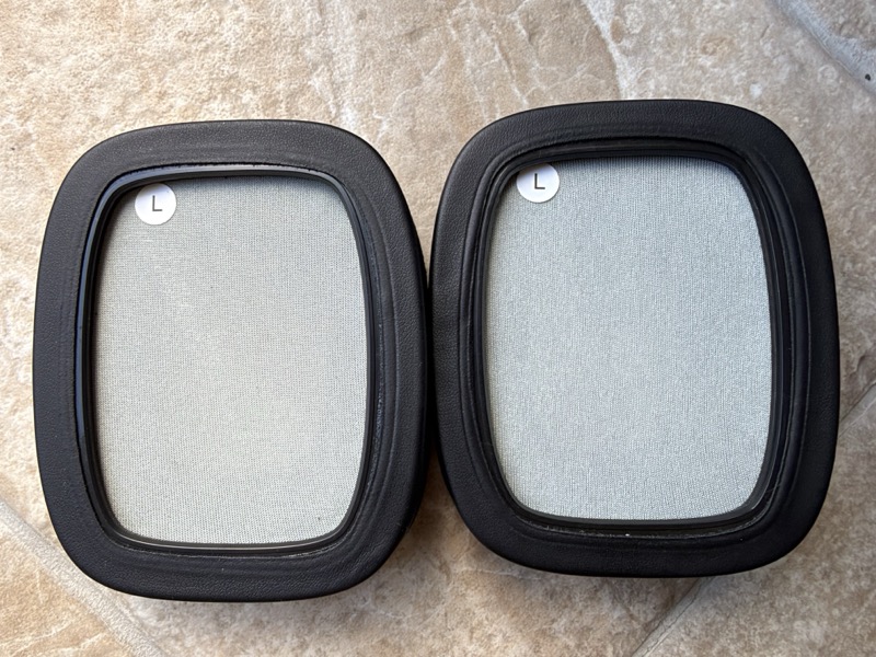 a spare pair of velour earpads
