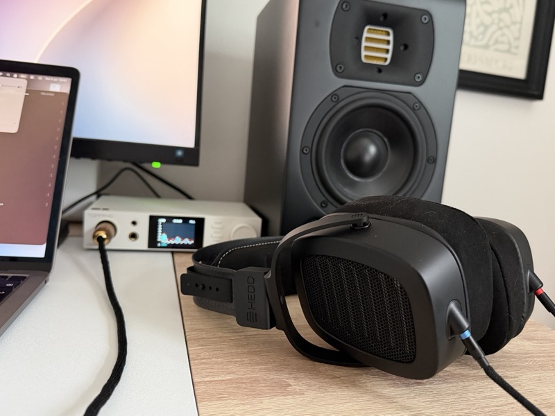 the HEDDphone TWO GT resting beside the Type 05 MK2 monitor