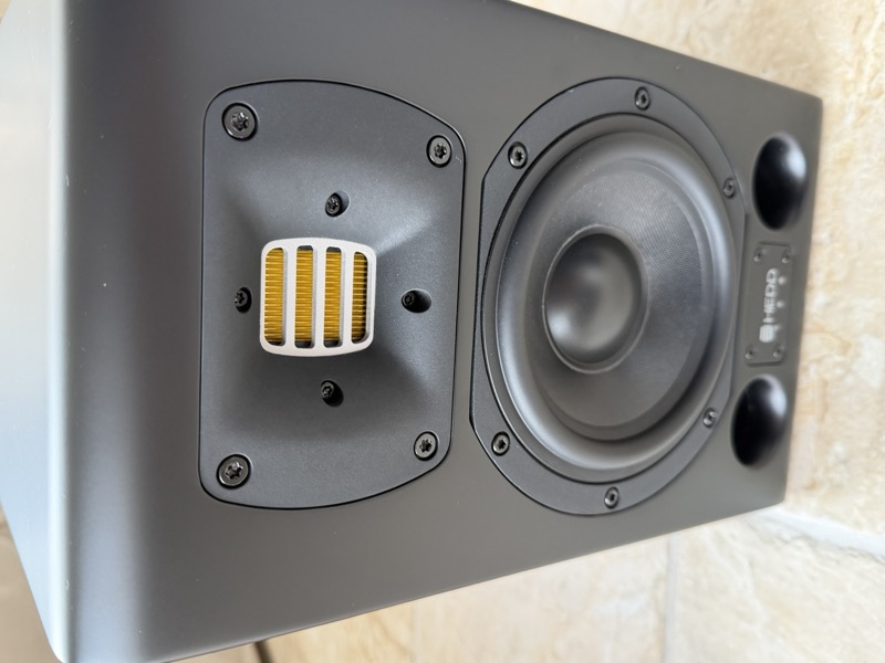 front drivers — AMT tweeter and woofer