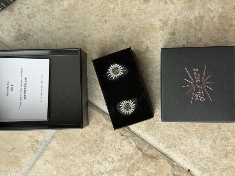 warranty card and IEMs
