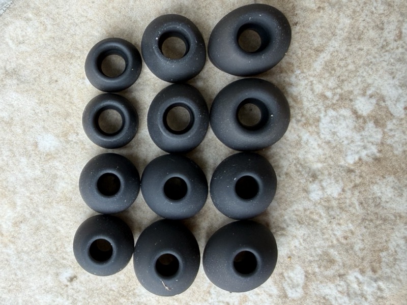 silicone ear tips set