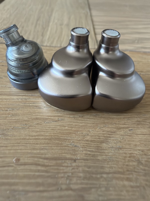 the Halcyon shells beside a Tanchjim OLA II shell for a size and shape comparison