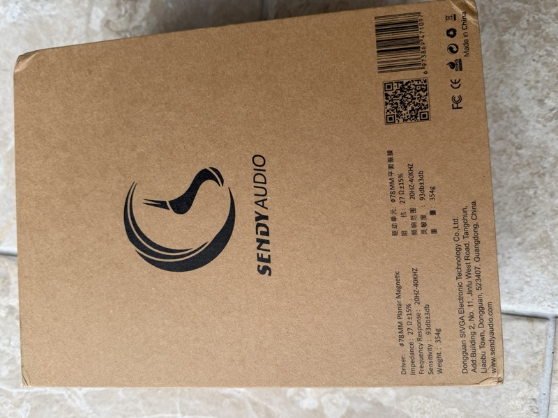 the back of the box, printing the specification and confirming the sivga manufacturing connection