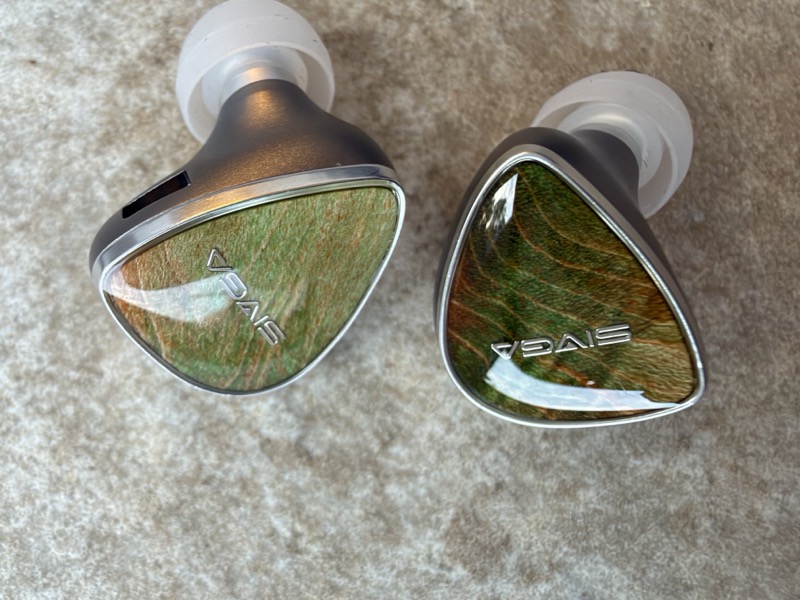 the pair of green stabilized wood faceplates