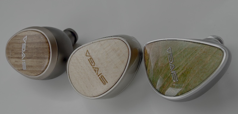 the Lyrebird alongside other wood-faceplate Sivga models