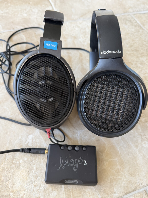 mojo 2 with the sennheiser hd600 and the fiio jade audio jt9