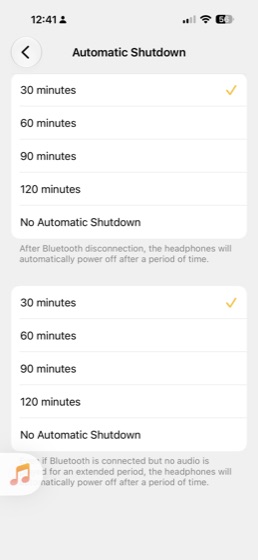 automatic shutdown options