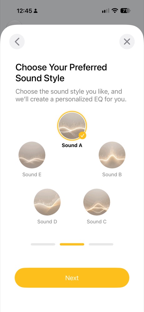 choose your preferred sound style
