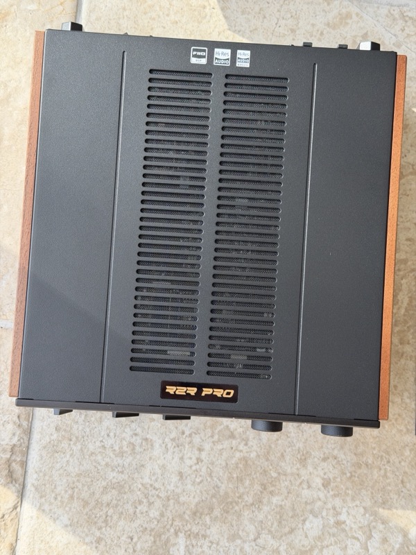 top panel of the k17 r2r with its ventilation grille and gold r2r pro badge