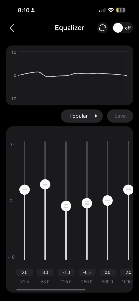 the equalizer popular preset