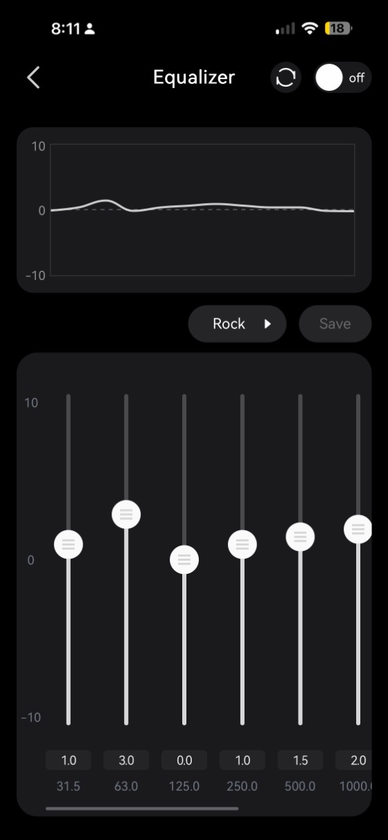 the equalizer rock preset