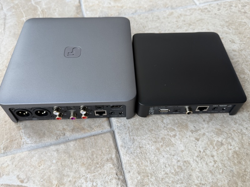 the s3 and s3 lite rear panels compared, the s3 carrying xlr and rca outputs