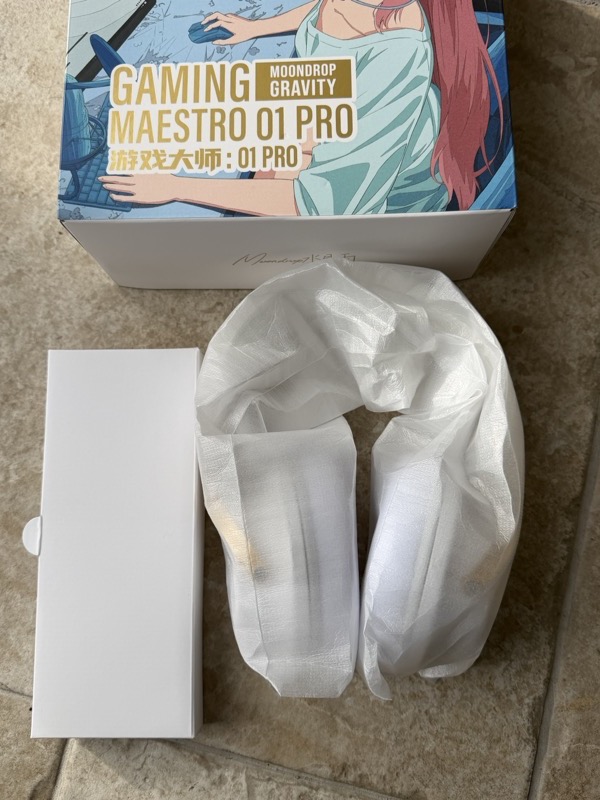 the inner carton and accessory box lifted out of the retail packaging